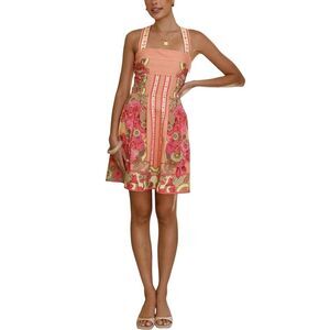 Esea Womens  Linen-Blend Mini Dress